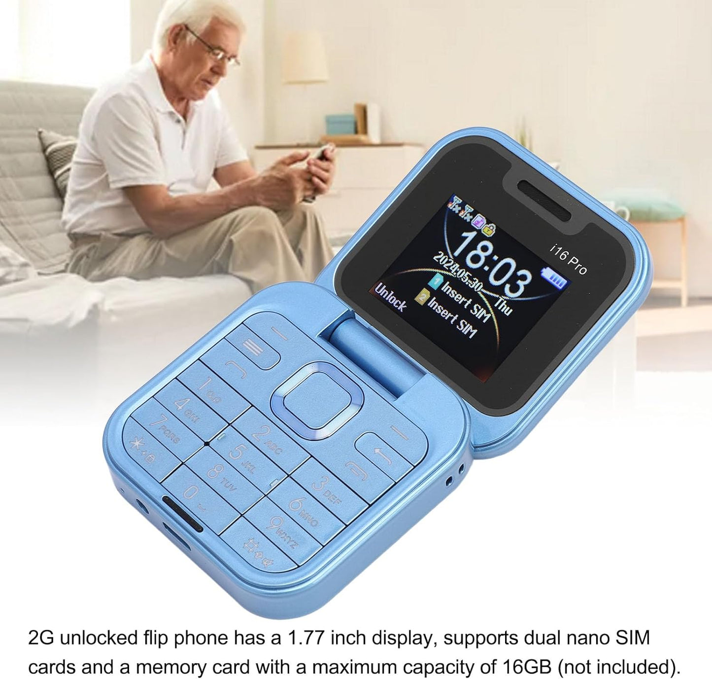 Teléfono Inteligente i16 PRO Flip™ - Entrega en 24h hábiles